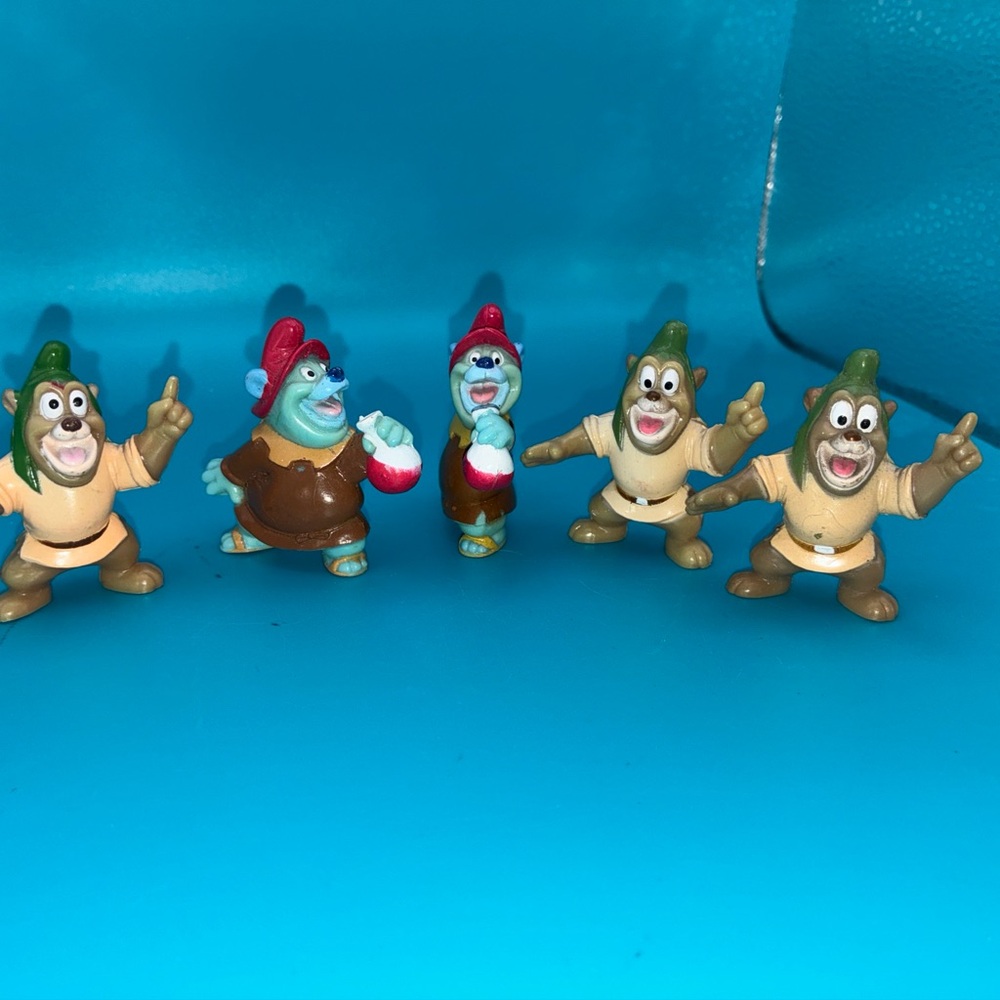 Vintage Kellogg's Disney Gummi Bears 2" PVC Figures 1991 Lot Of 5